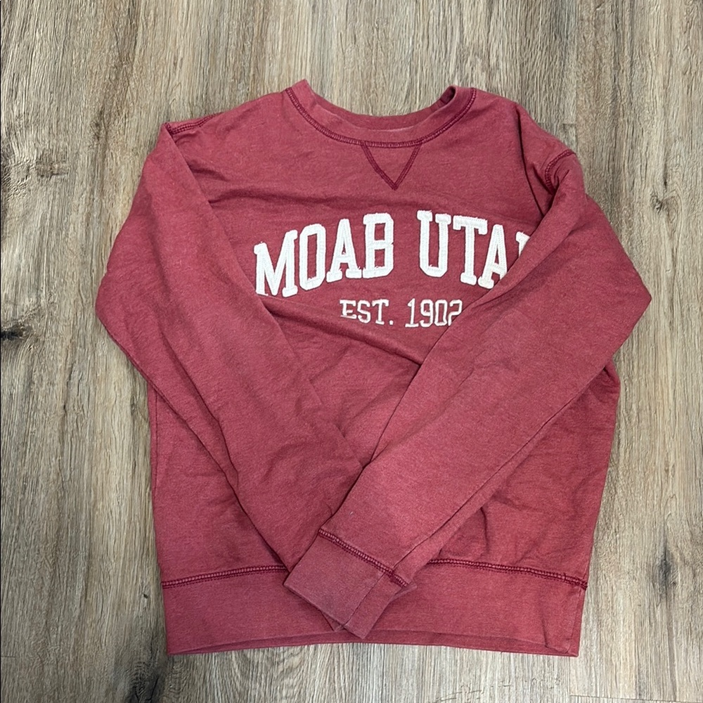 Moab Utah Red Sweater